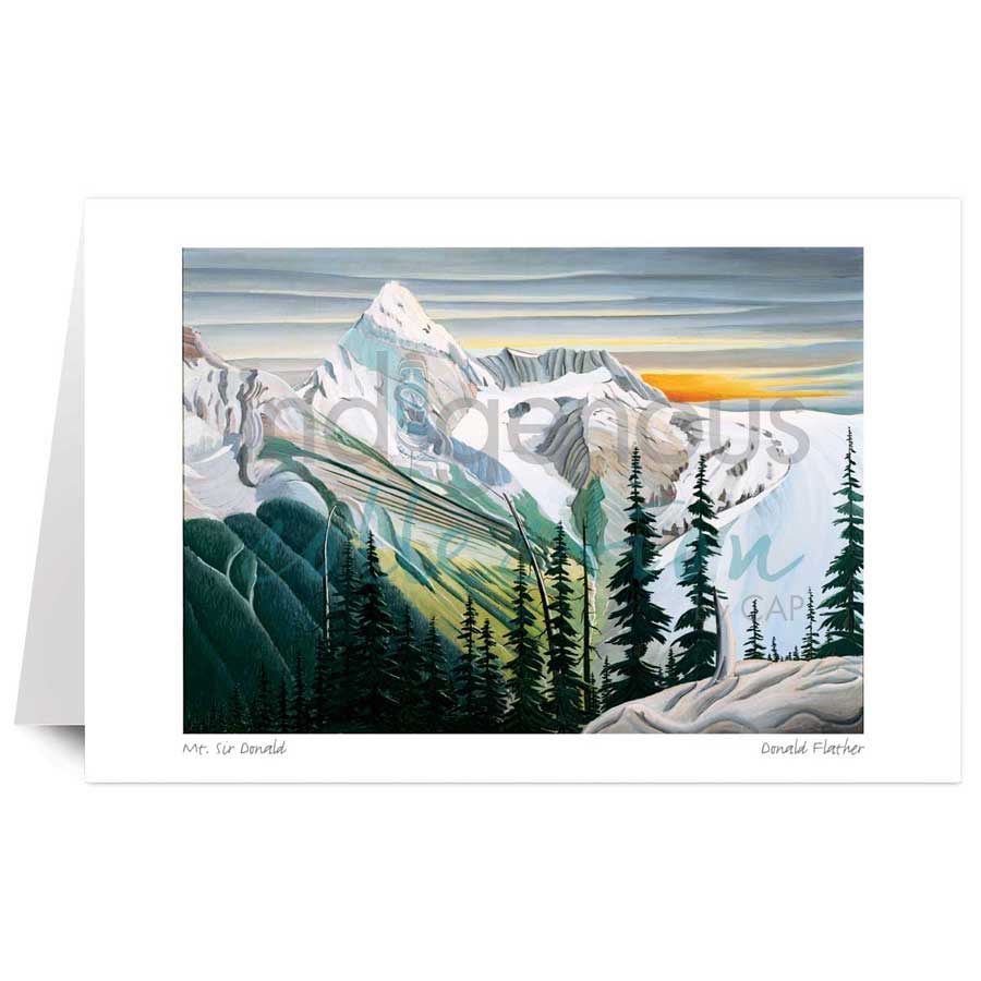 Mt. Sir Donald by artist Donald Flather