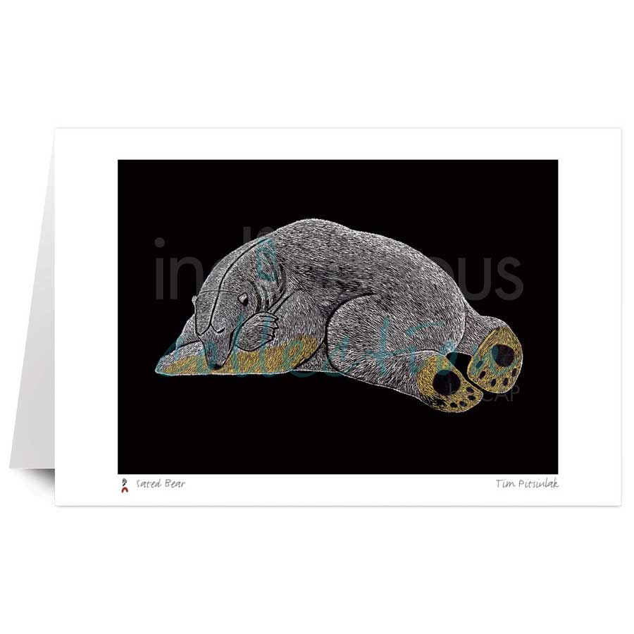 Sated Bear by artist Tim Pitsiulak