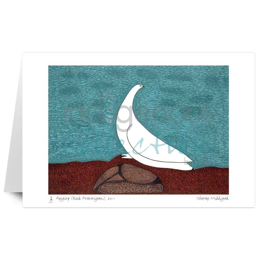 Aqigirq (Rock Ptarmigan) by artist Ohotaq Mikkigak