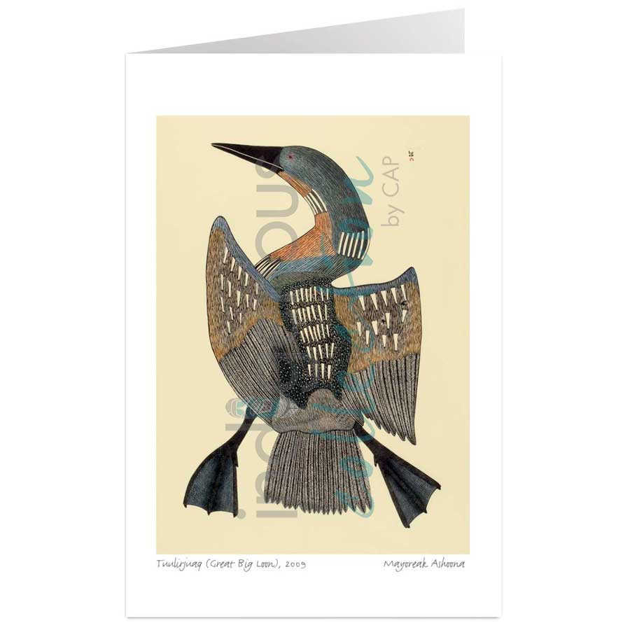 Tuulirjuaq (Great Big Loon) by artist Mayoreak Ashoona