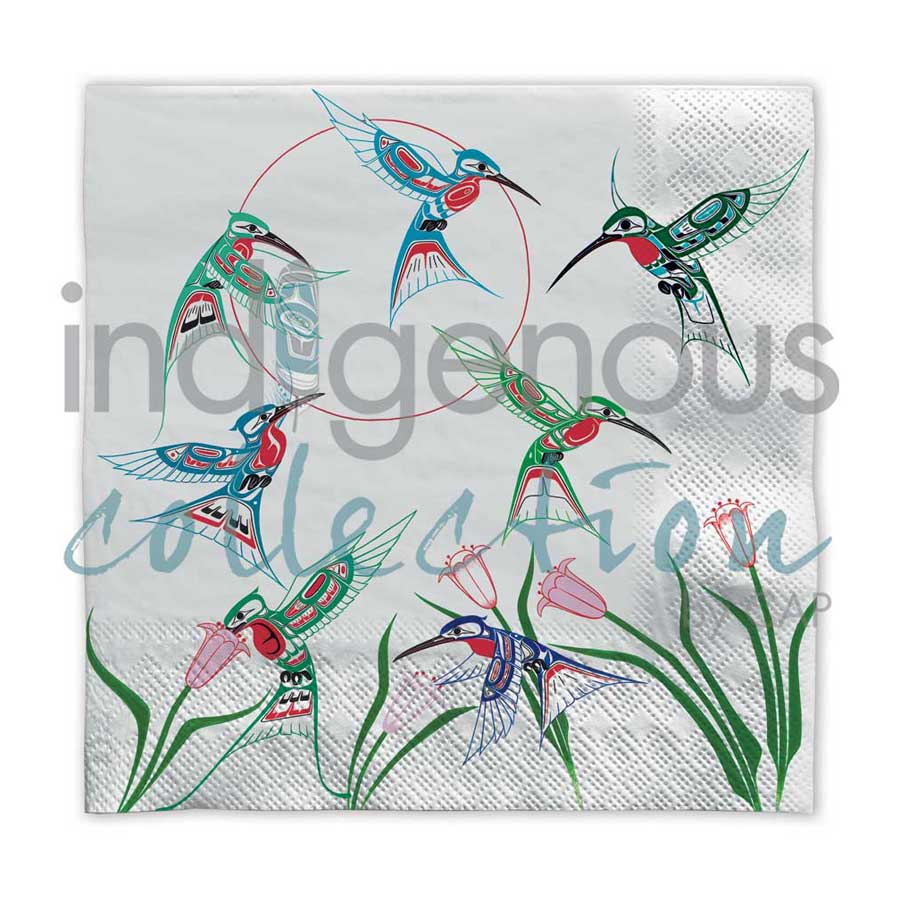 The Gathering napkins by artist Richard Shorty