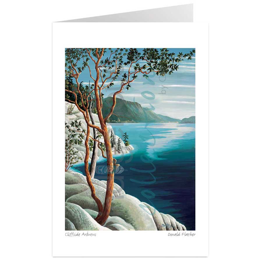 Cliffside Arbutus by artist Donald Flather