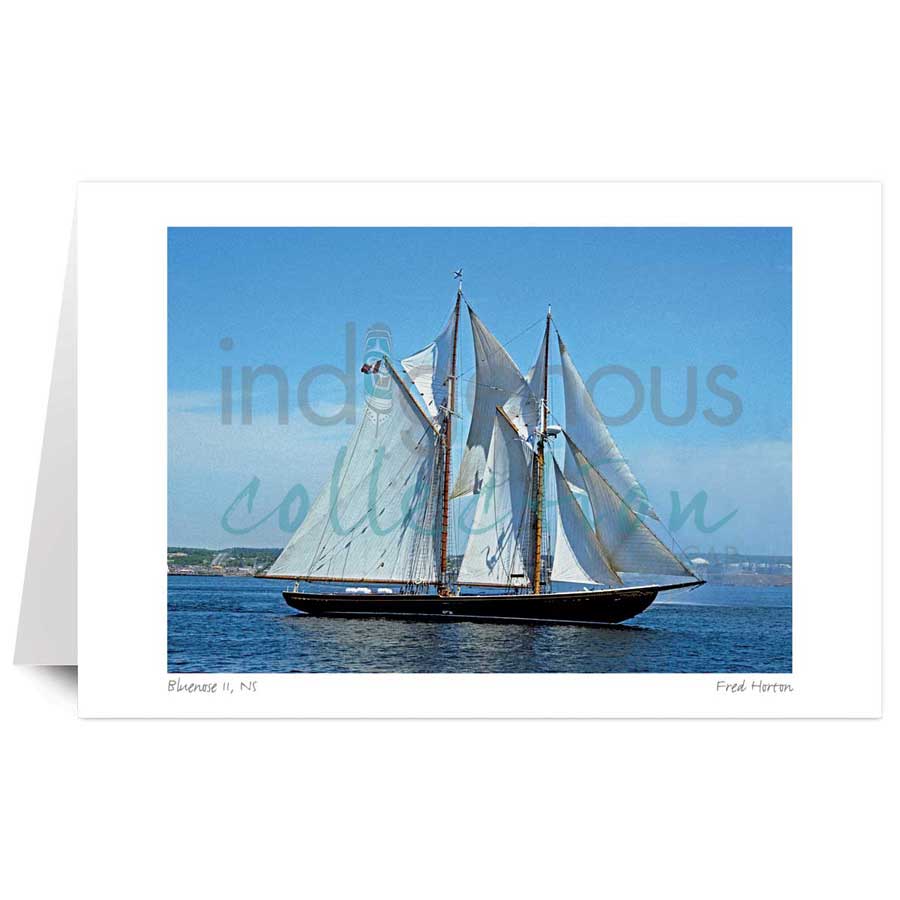 Bluenose II, NS by artist Fred Horton