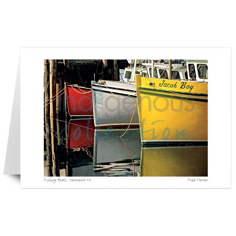 Fishing Boats, Yarmouth NS by artist Fred Horton
