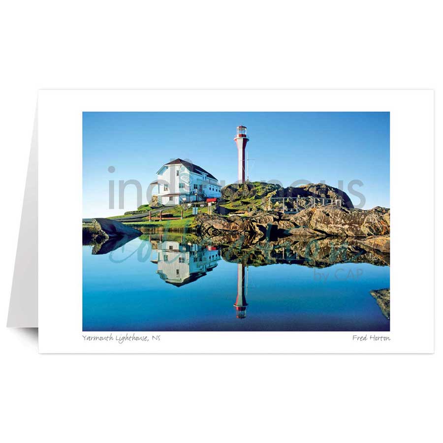 Yarmouth Lighthouse, NS by artist Fred Horton