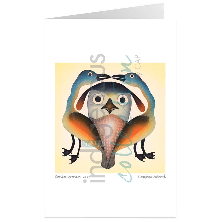 Curious Intruder by artist Kenojuak Ashevak