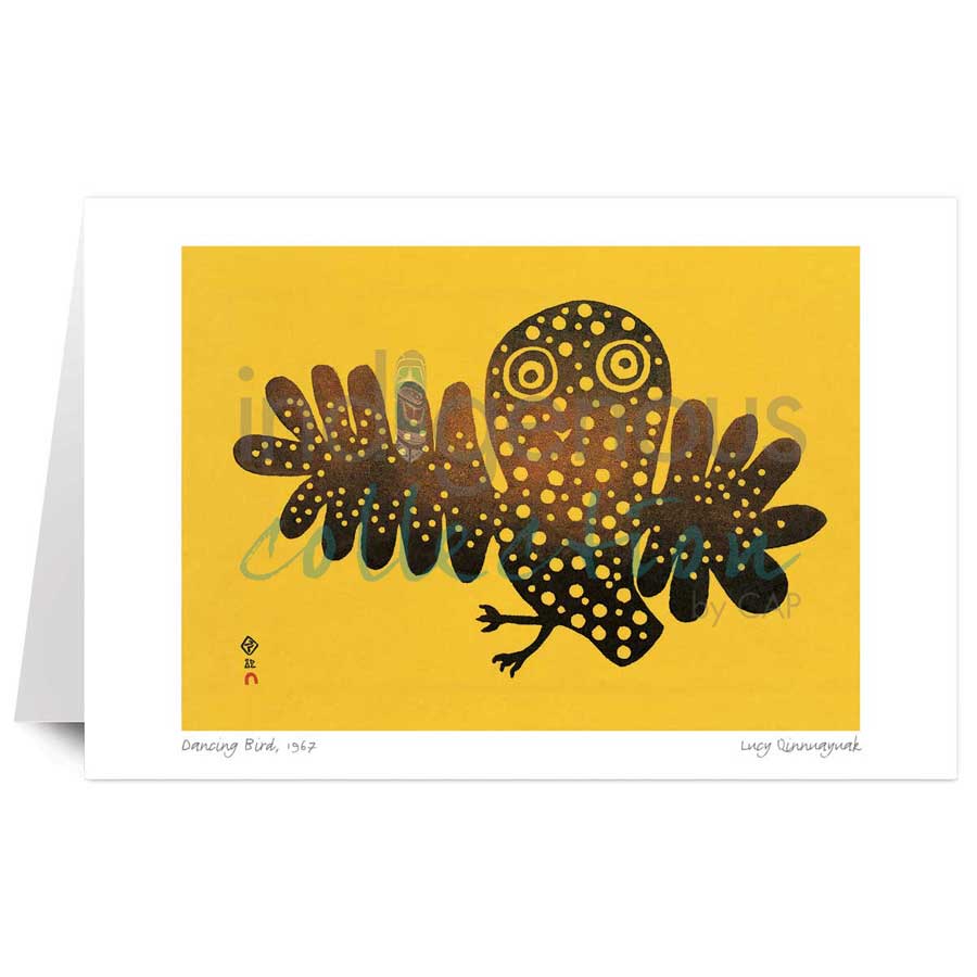 Dancing Bird by artist Lucy Qinnuayuak