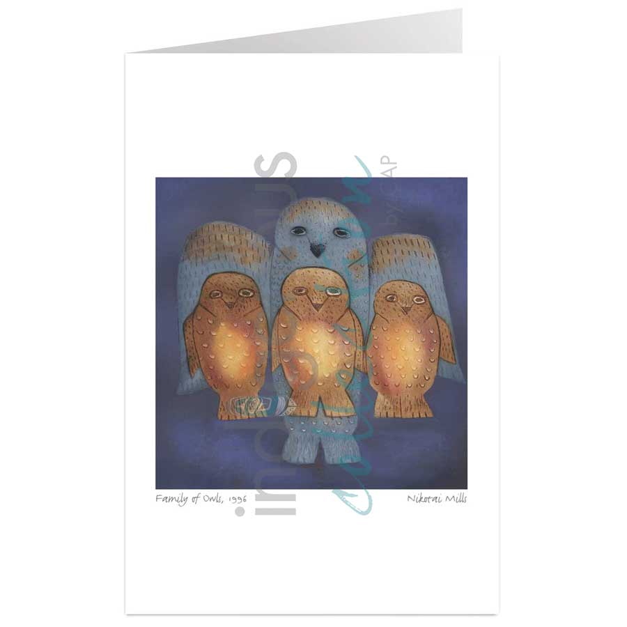 Family of Owls by artist Nikotai Mills