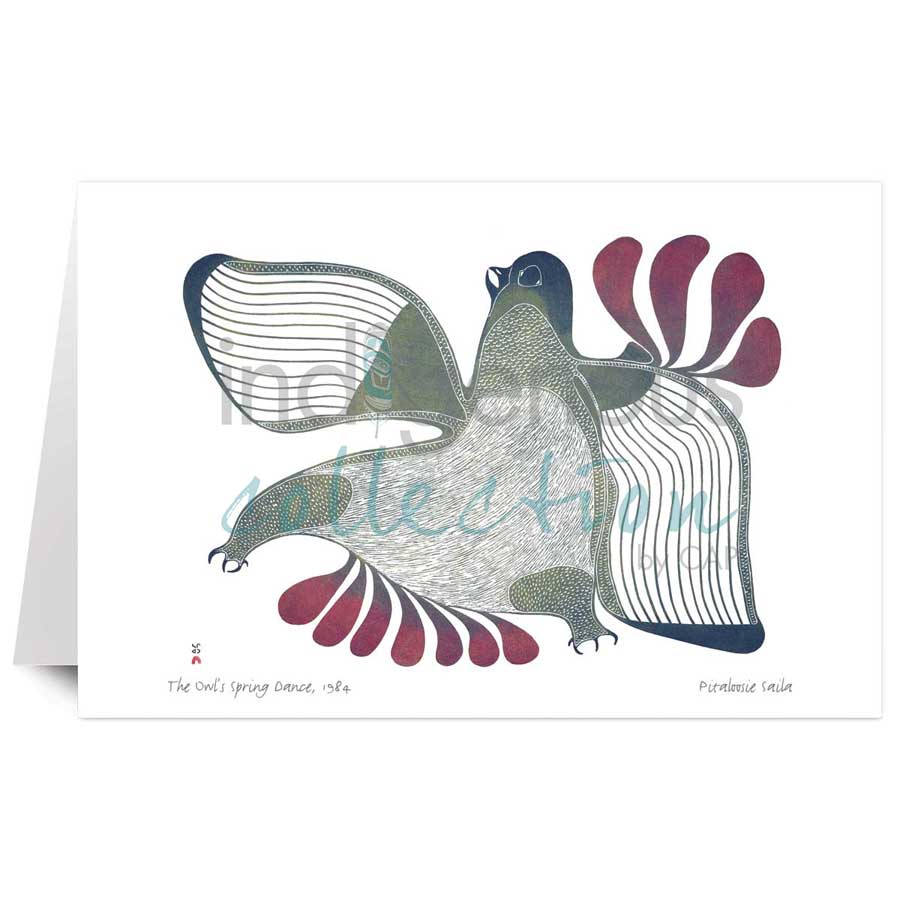 The Owl's Spring Dance by artist Pitaloosie Saila