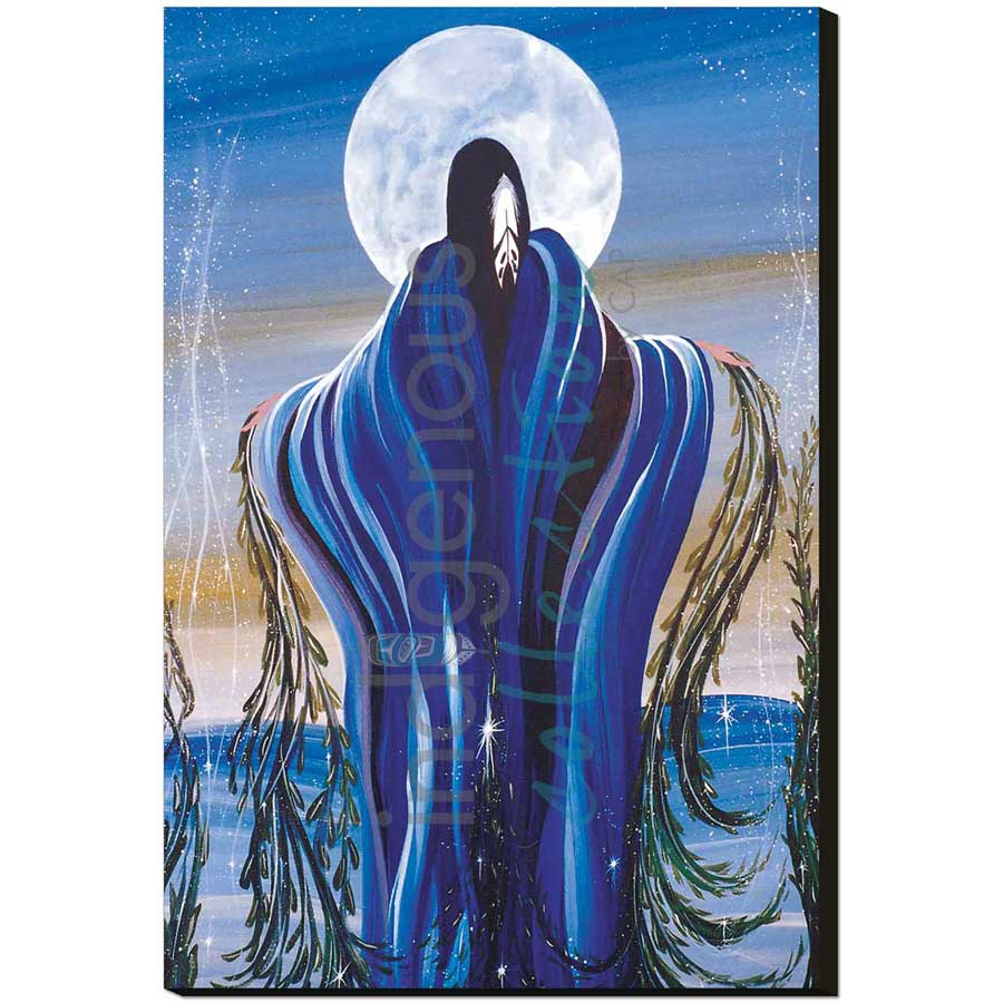 August Moon by artist Betty Albert - Cree. Indigenous Collection