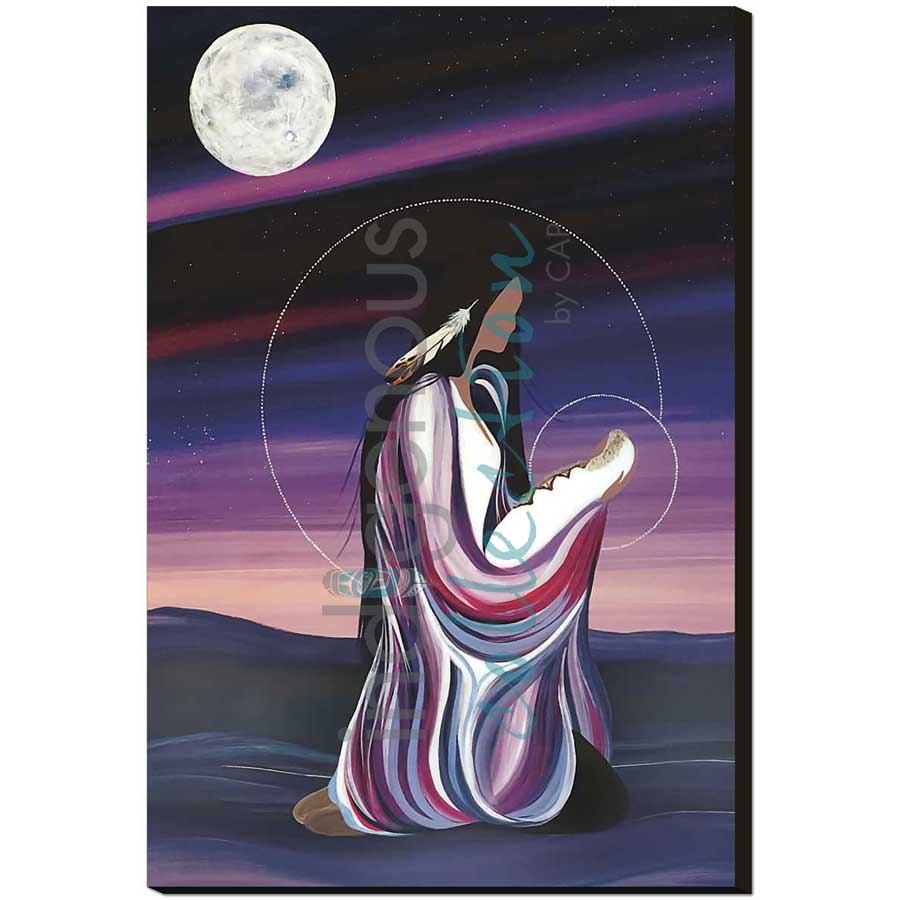 December Moon by artist Betty Albert - Cree. Indigenous Collection