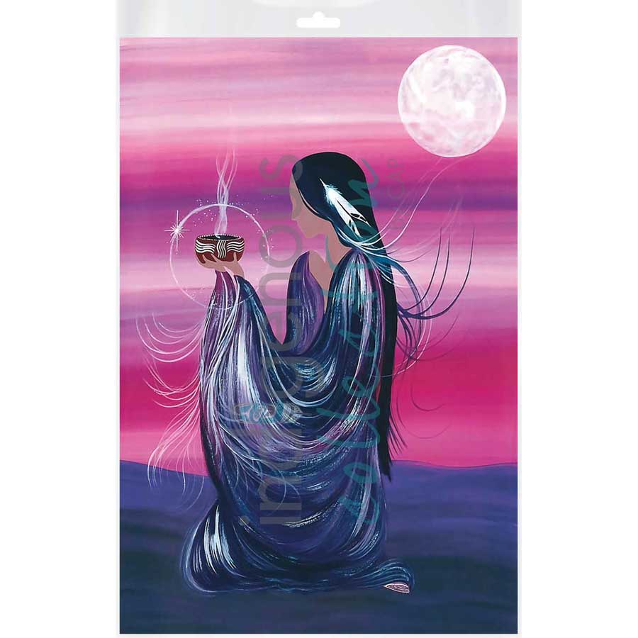 October Moon by artist Betty Albert - Cree. Indigenous Collection