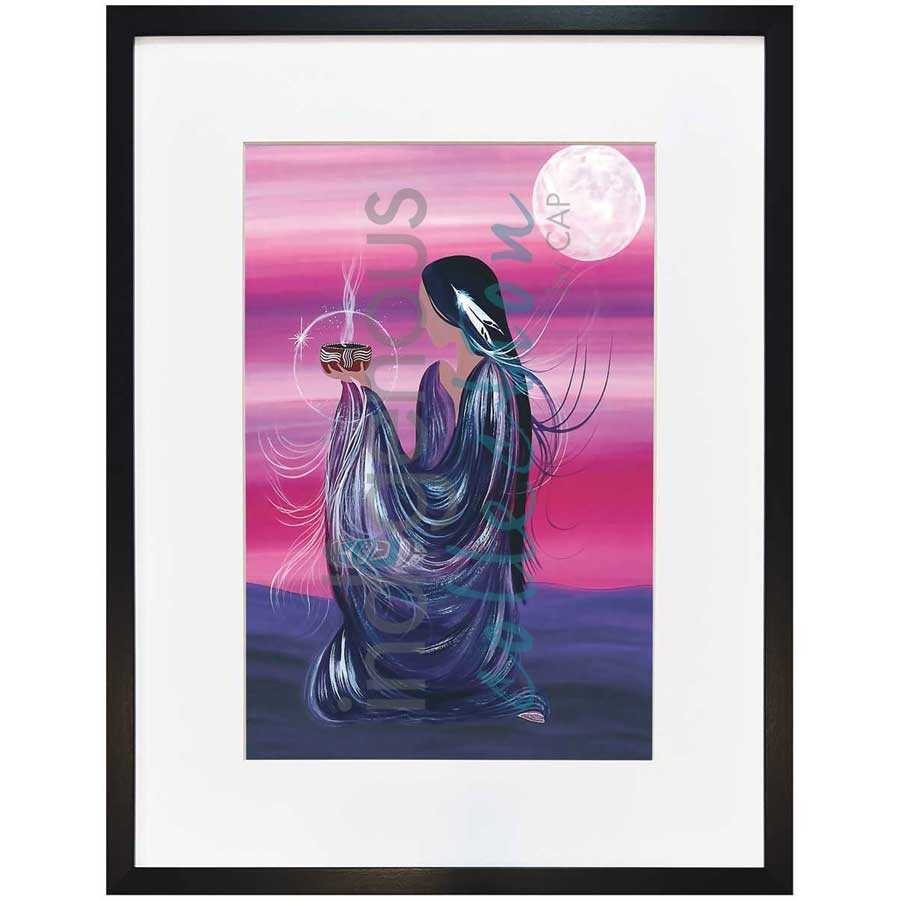 October Moon by artist Betty Albert - Cree. Indigenous Collection