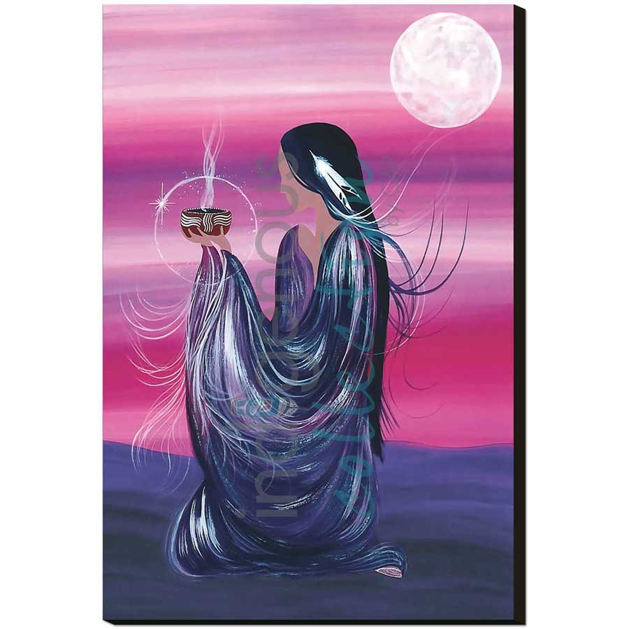 October Moon by artist Betty Albert - Cree. Indigenous Collection