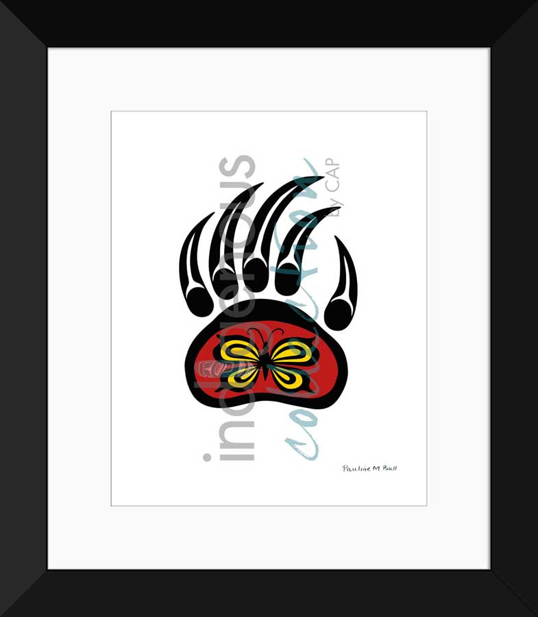 Bear Paw & Butterfly Limited Edition. Indigenous Collection