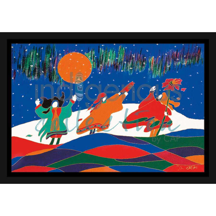 Three Sisters by artist Dawn Oman - Denesuline (Chipewyan). Indigenous Collection