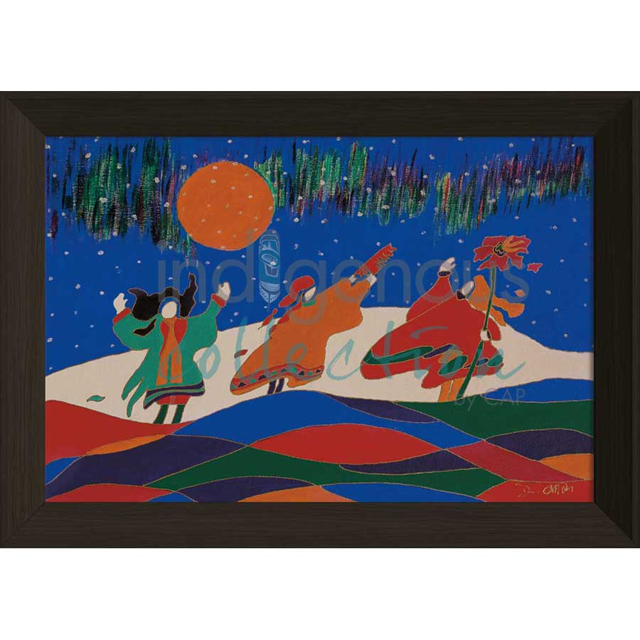 Three Sisters by artist Dawn Oman - Denesuline (Chipewyan). Indigenous Collection