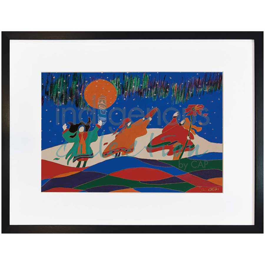 Three Sisters by artist Dawn Oman - Denesuline (Chipewyan). Indigenous Collection