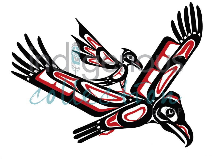Eagle & Crow by artist Pauline Bull