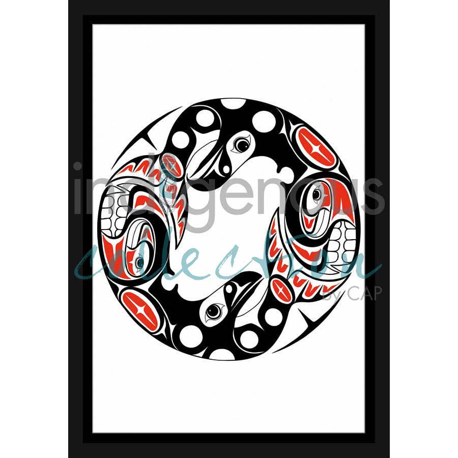 Community Spirit by artist Lon French - Haida. Indigenous Collection