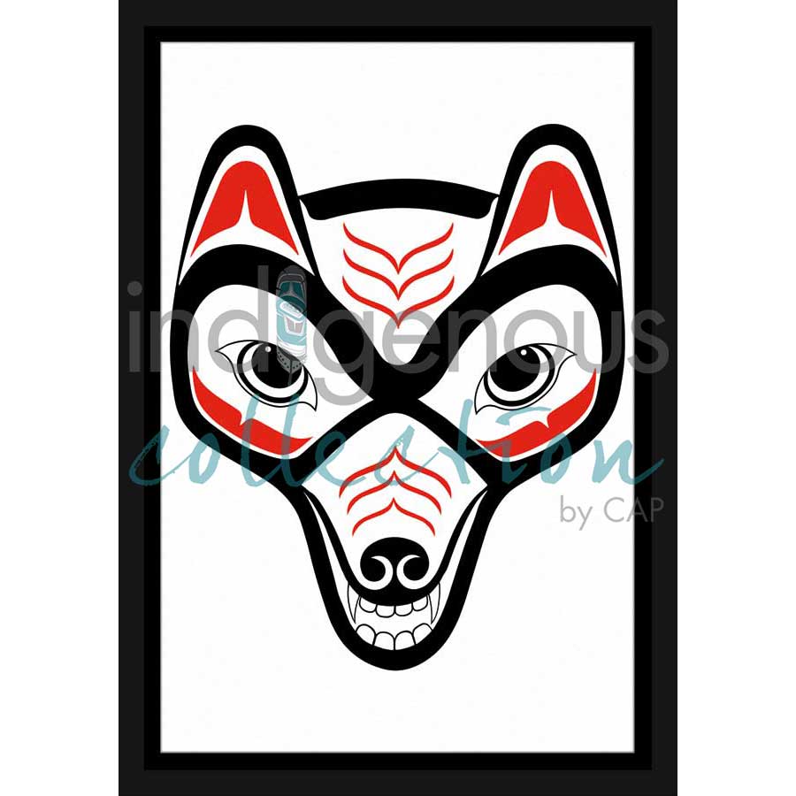 Coyote by artist Lon French - Haida. Indigenous Collection