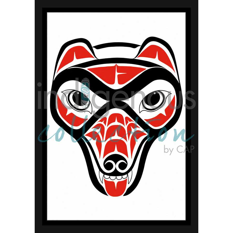 Grizzly Bear by artist Lon French - Haida. Indigenous Collection