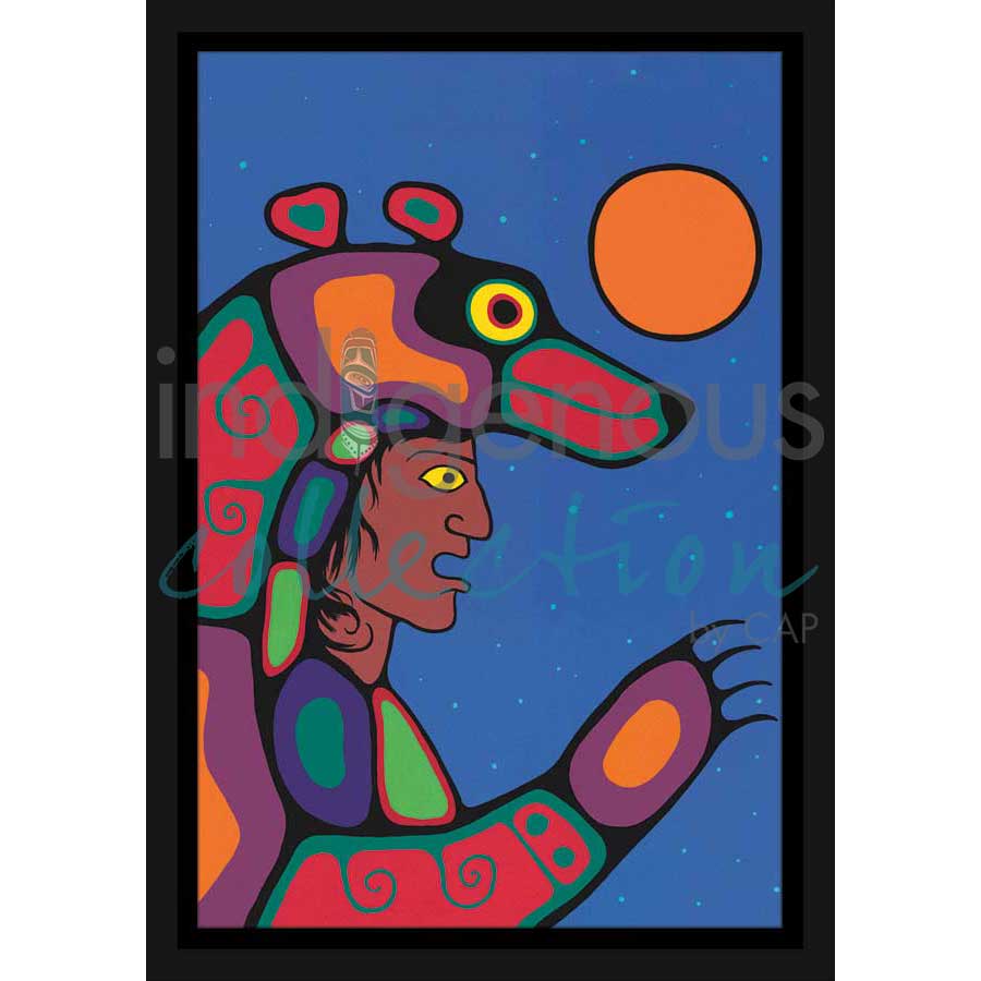 Bear Sky by artist Jim Oskineegish - Ojibway. Indigenous Collection