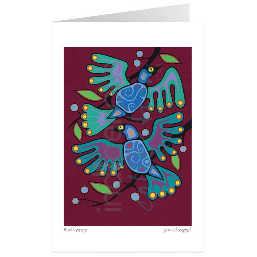 Bird Resting by artist Jim Oskineegish