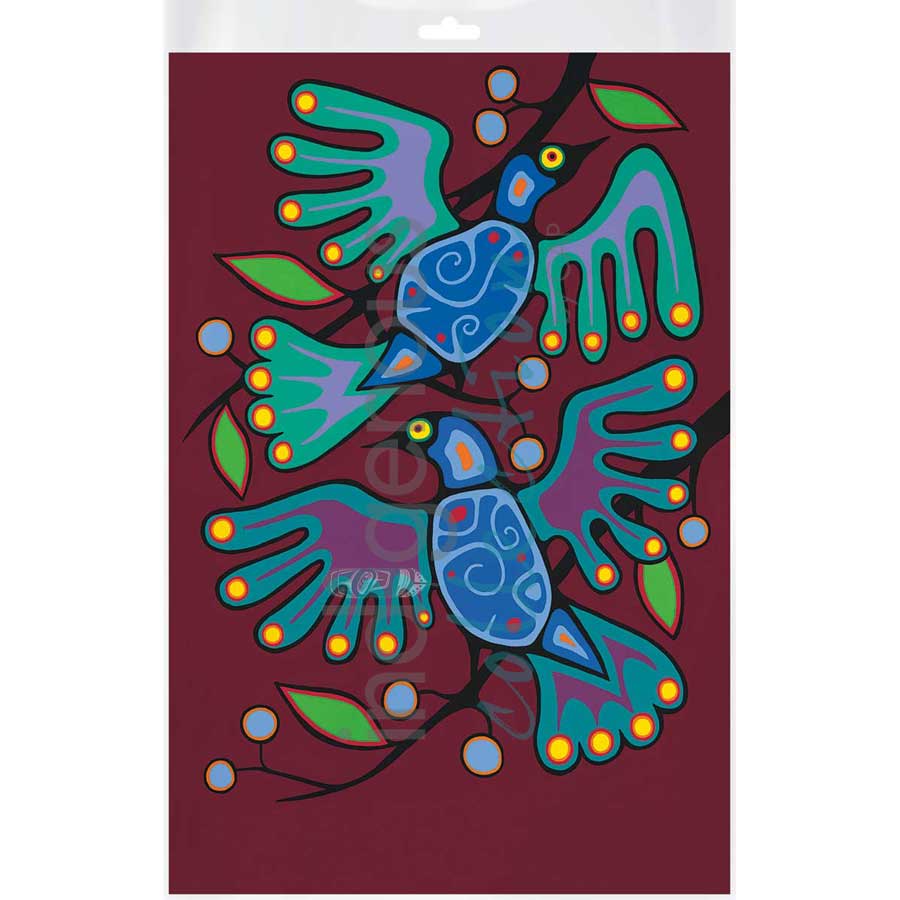 Bird Resting by artist Jim Oskineegish - Ojibway. Indigenous Collection