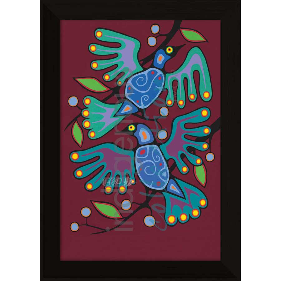 Bird Resting by artist Jim Oskineegish - Ojibway. Indigenous Collection
