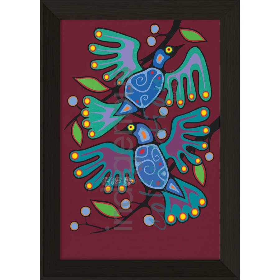 Bird Resting by artist Jim Oskineegish - Ojibway. Indigenous Collection