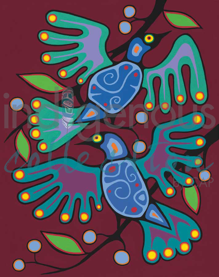 Bird Resting by artist Jim Oskineegish