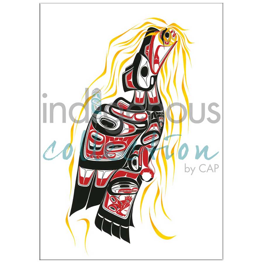 Raven with Sun in Mouth Canvas Prints