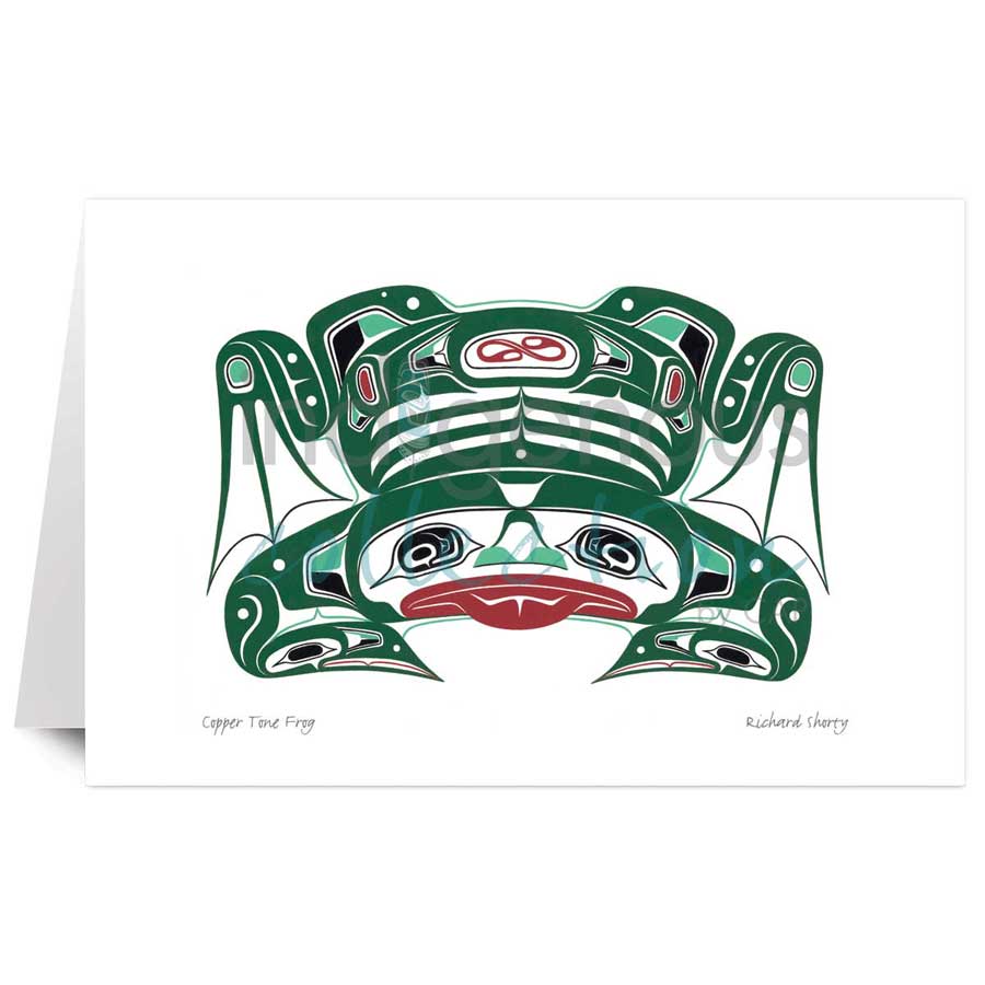 Copper Tone Frog by artist Richard Shorty