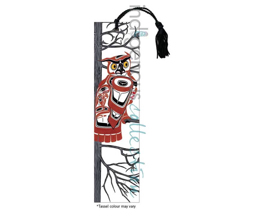 Copper Tone Owl Bookmark by artist Richard Shorty