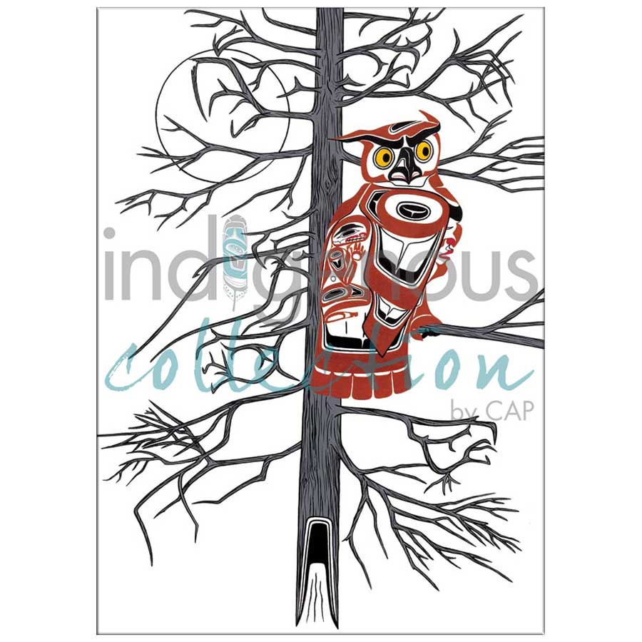 Copper Tone Owl Canvas Prints