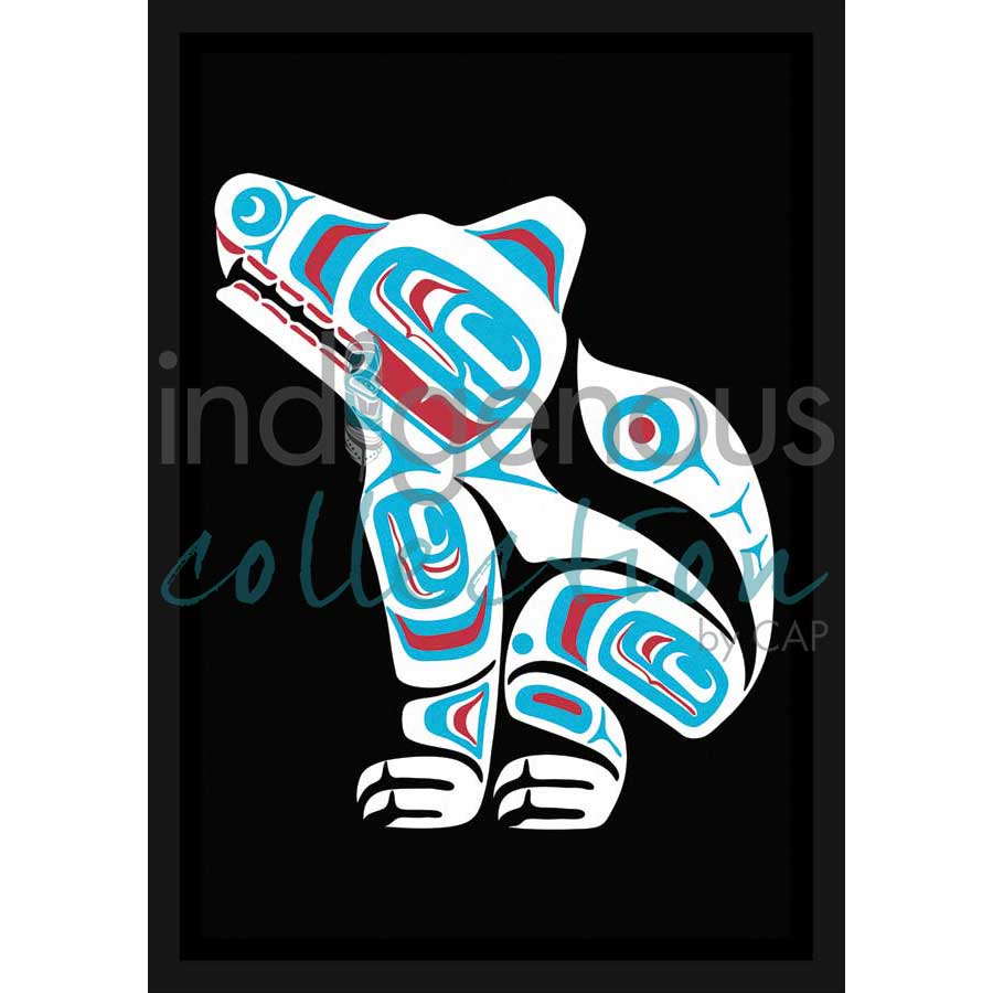 White Wolf by artist Eric Parnell - Haida. Indigenous Collection