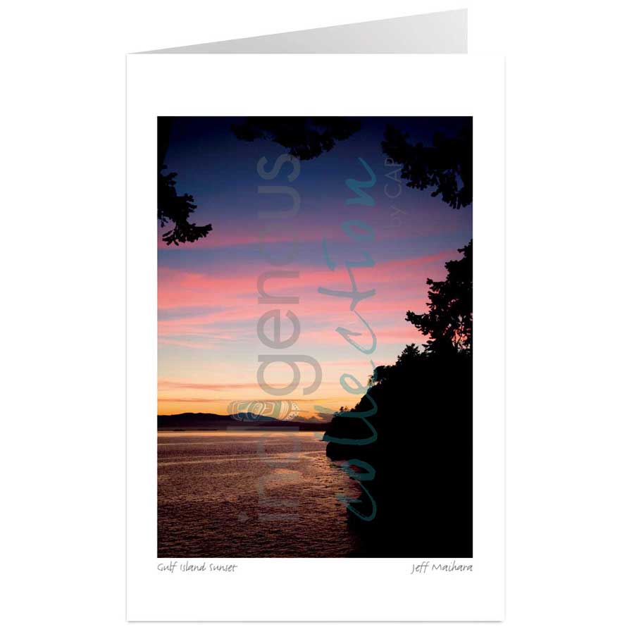 Gulf Island Sunset by artist Jeff Maihara