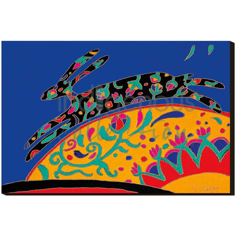 Lucky Rabbit by artist Dawn Oman - Denesuline (Chipewyan). Indigenous Collection