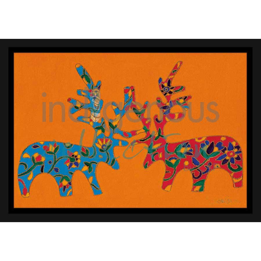 Mates by artist Dawn Oman - Denesuline (Chipewyan). Indigenous Collection