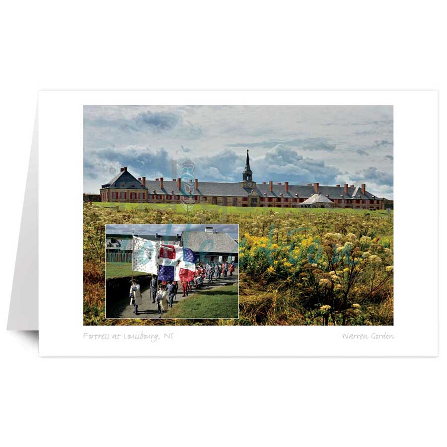 Fortress Louisbourg, NS by artist Warren Gordon