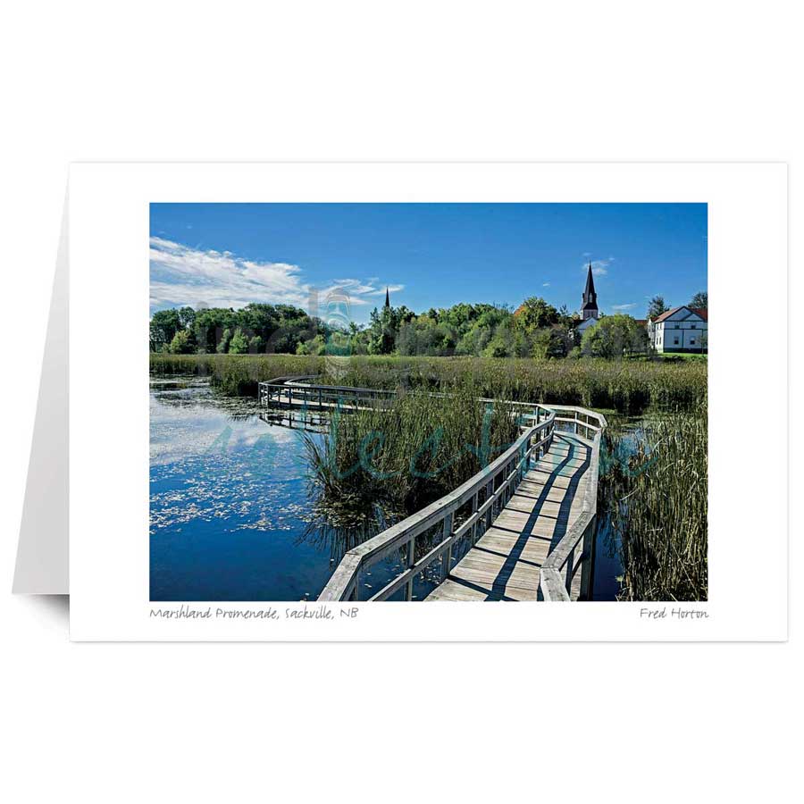 Marshland Promenade, Sackville, NB by artist Fred Horton
