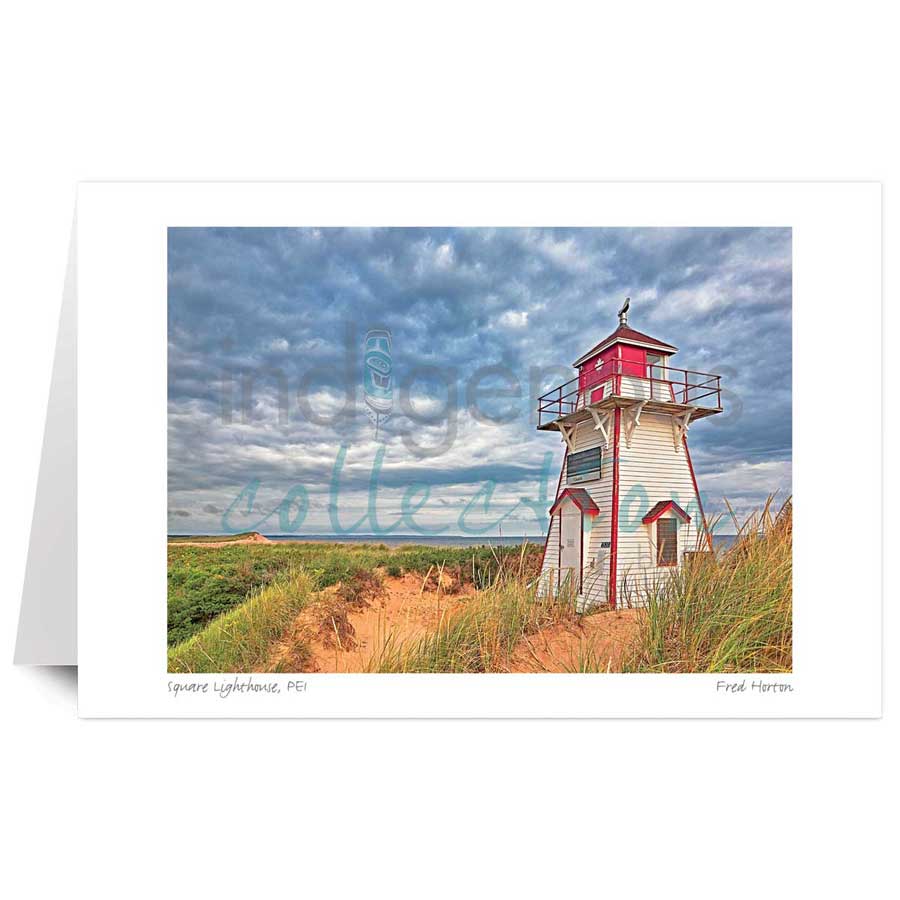 Square lighthouse, PEI by artist Fred Horton