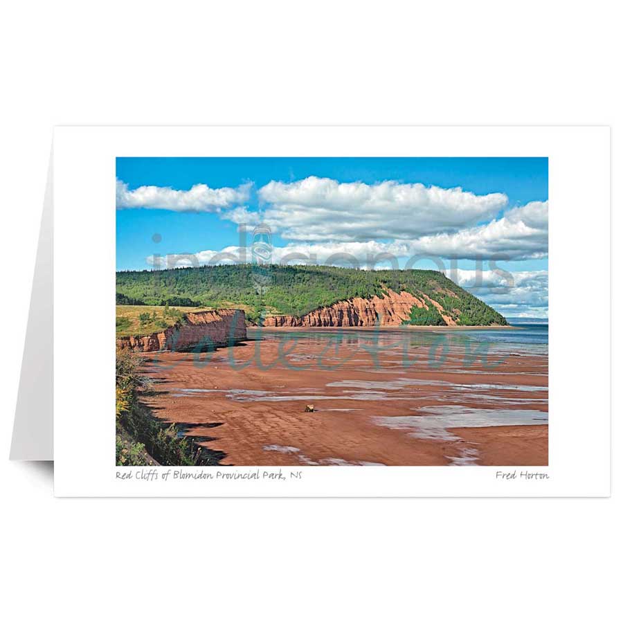 Red Cliffs of Blomidon Provincial Park, NS  by artist Fred Horton