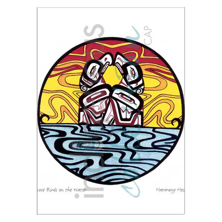 Love Birds on the Water Canvas Prints