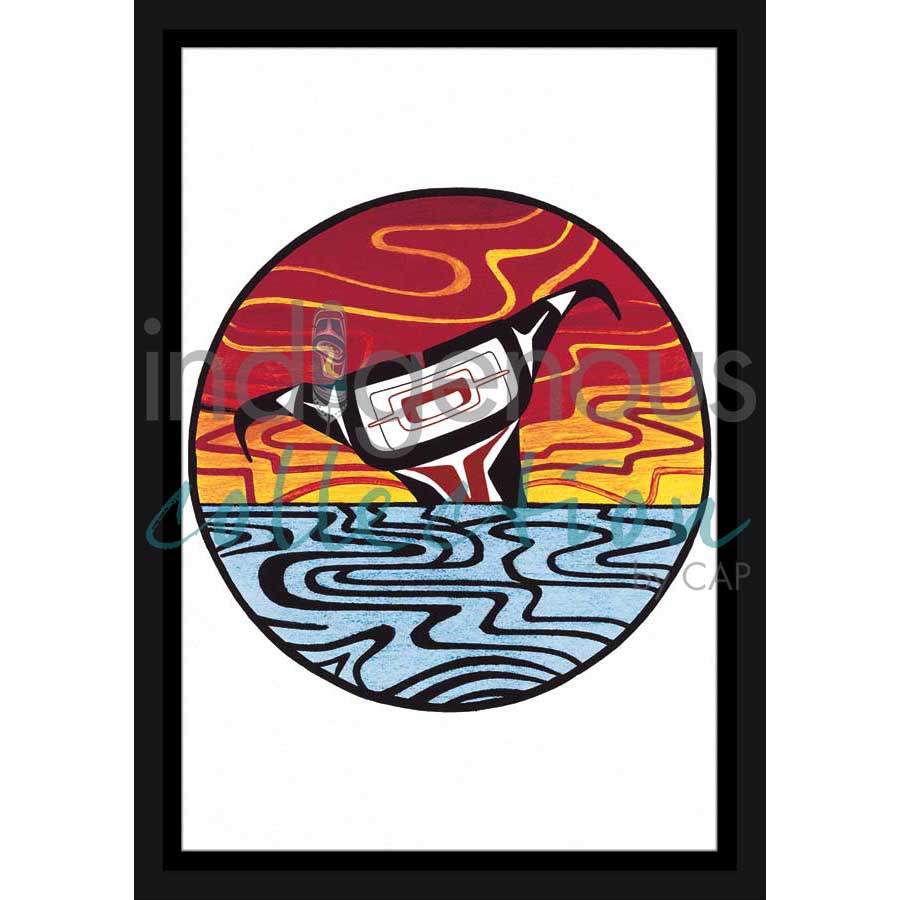 Whale's Tail by artist Harmony Hoss - Tlingit. Indigenous Collection