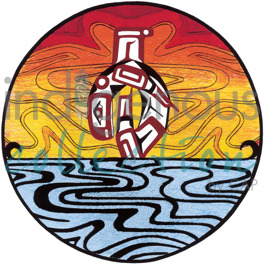 Killer Whale on the Water by artist Harmony Hoss