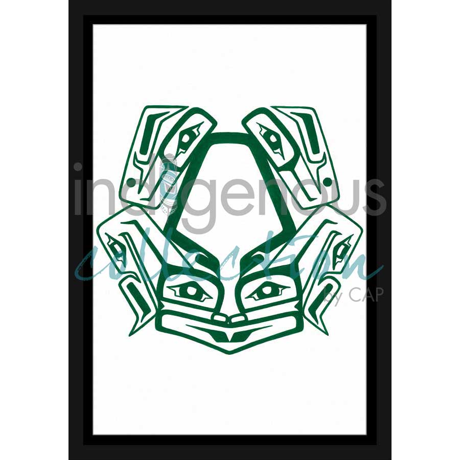 Frog by artist Harmony Hoss - Tlingit. Indigenous Collection