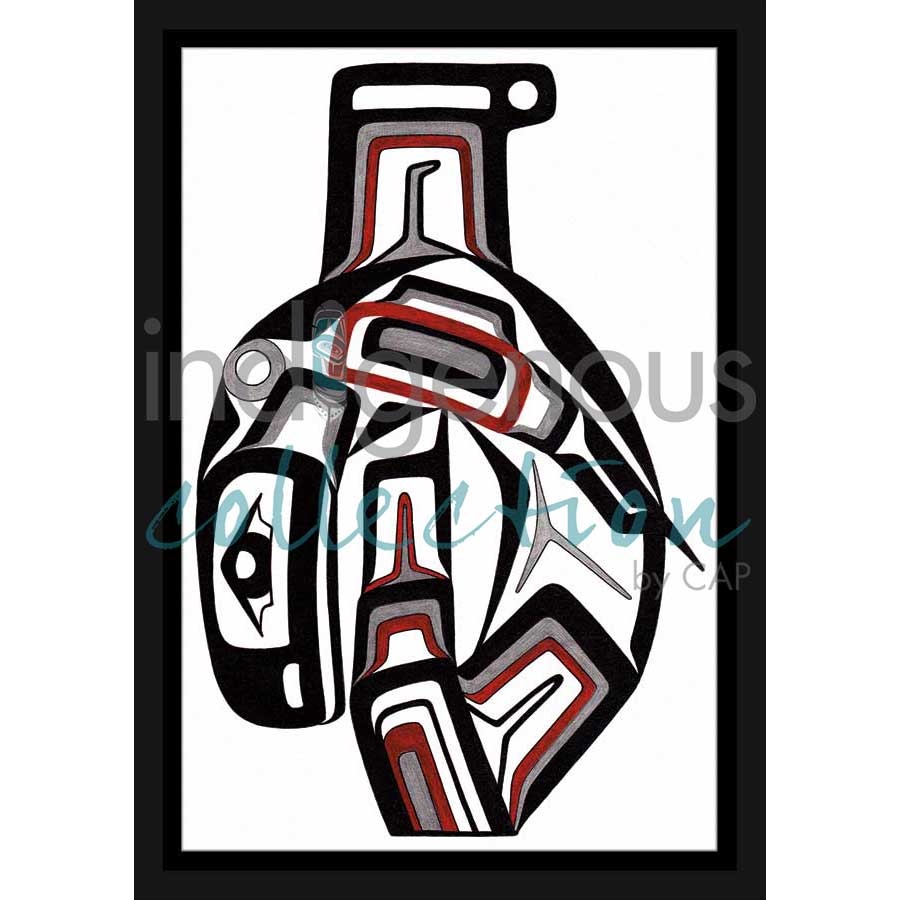 Killer Whale by artist Harmony Hoss - Tlingit. Indigenous Collection