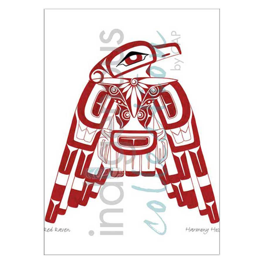 Red Raven Canvas Prints